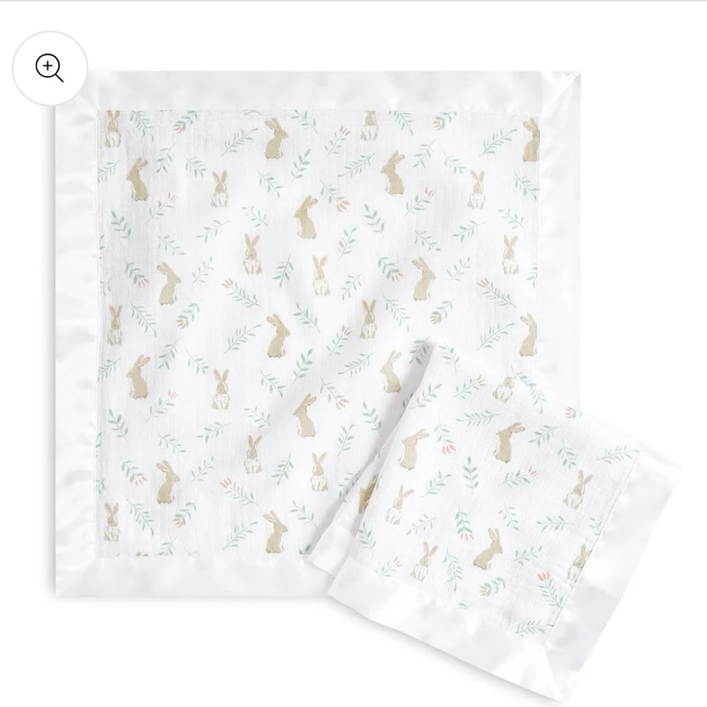 Aden + Anais Essentials Classic Lovey, Cotton Muslin Bunny Burp Cloth New Unused